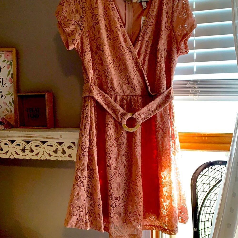 Jcpenny pink flower dress